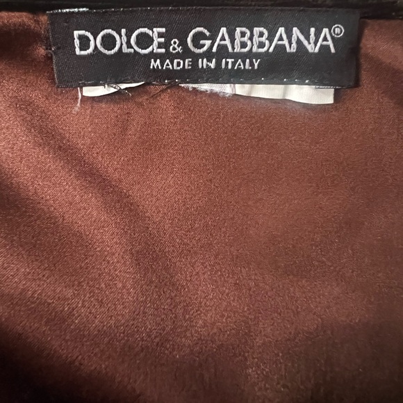 Dolce & Gabbana Leopard Velvet Blazer & Silk-Lined Skirt with Velvet Panel—2000s - Picture 13 of 16